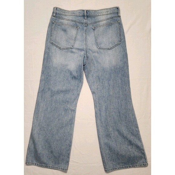 Forever 21 Baggy Flare Wide Leg Skater Jeans 30 Light Wash Denim 100% Cotton - Picture 4 of 12